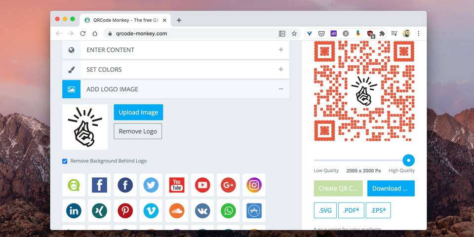 Как создать QR-код с персональными данными