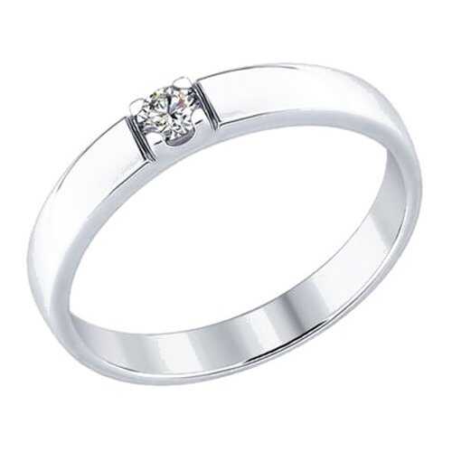 Кольцо женское SOKOLOV из серебра со Swarovski Zirconia 89010057 р.17.5 в Магия Золота
