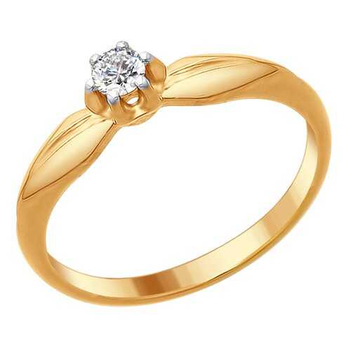 Кольцо женское SOKOLOV из серебра со Swarovski Zirconia 89010087 р.18 в Магия Золота