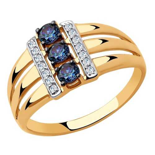 Кольцо женское SOKOLOV из золота с Swarovski Zirconia 81010449 р.20 в Магия Золота