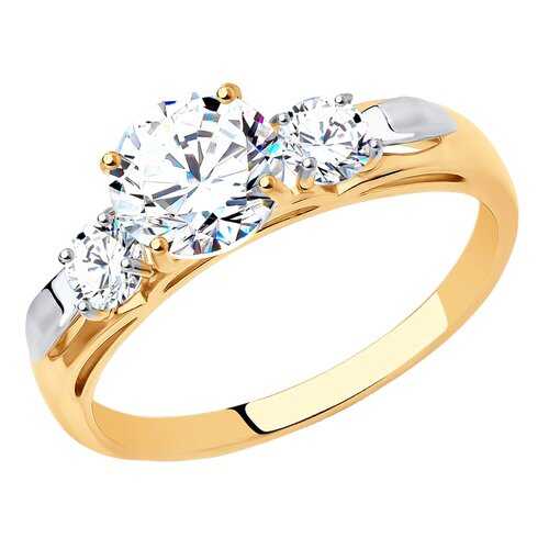 Помолвочное кольцо женское SOKOLOV из золота со Swarovski Zirconia 81010194 р.20 в Магия Золота