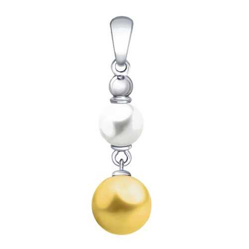 Подвеска SOKOLOV из серебра с жемчугом Swarovski 94032140 в Магия Золота