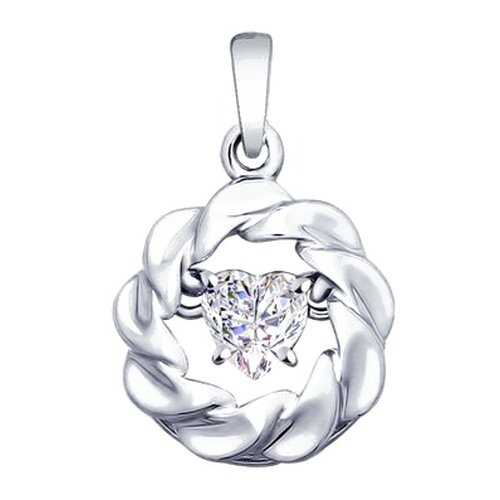Подвеска SOKOLOV из серебра со Swarovski Zirconia 89030030 в Магия Золота