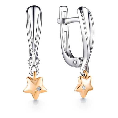 Серьги АЛЬКОР SILVER 02-1299 в Магия Золота