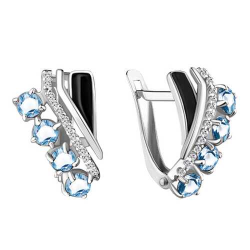 Серьги Aquamarine 4464805А.5 в Магия Золота