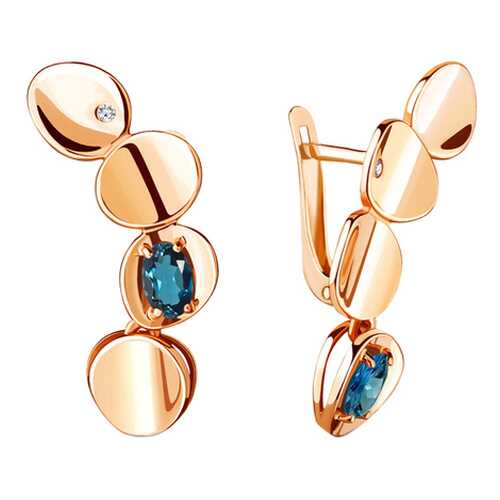 Серьги Aquamarine 4718108А.6 в Магия Золота