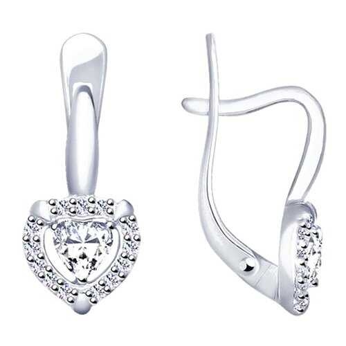 Серьги SOKOLOV из серебра со Swarovski Zirconia 89020102 в Магия Золота