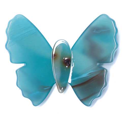 Брошь Laguna MARIPOSA LF-49865 бирюзовая в Магия Золота