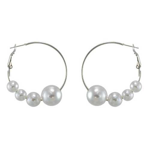 Серьги Corona Style B001E14 серебристые в Магия Золота
