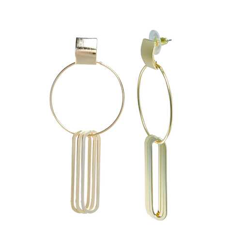 Серьги Corona style B002ELFA18264-GOLD в Магия Золота