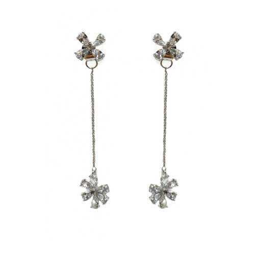 Серьги Corona Style B005E1120013K001 серебристые в Магия Золота