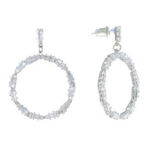 Серьги Corona Style B006E0011054 серебристые в Магия Золота