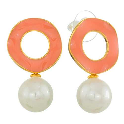 Серьги Corona Style B006E0811086 золотисто-розовые в Магия Золота