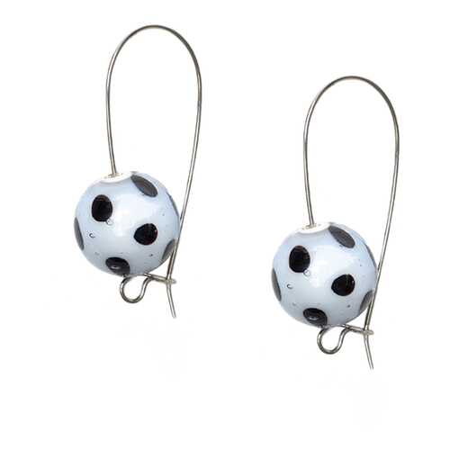 Серьги Divetro Bolle Punto 83072-2 белые в Магия Золота