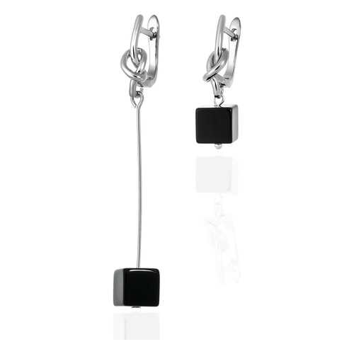 Серьги Lattrice 54666142 черные в Магия Золота