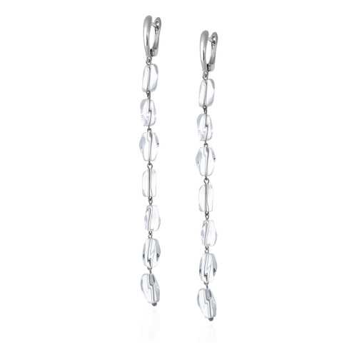 Серьги Lattrice 54666173 прозрачные в Магия Золота
