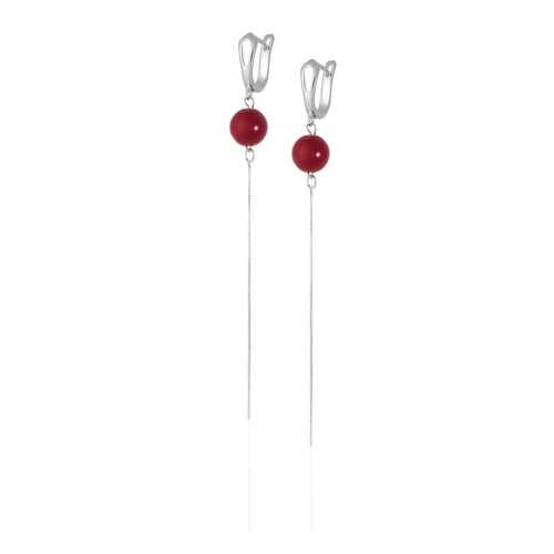 Серьги Lattrice, вставка коралл, артикул 54655563 в Магия Золота
