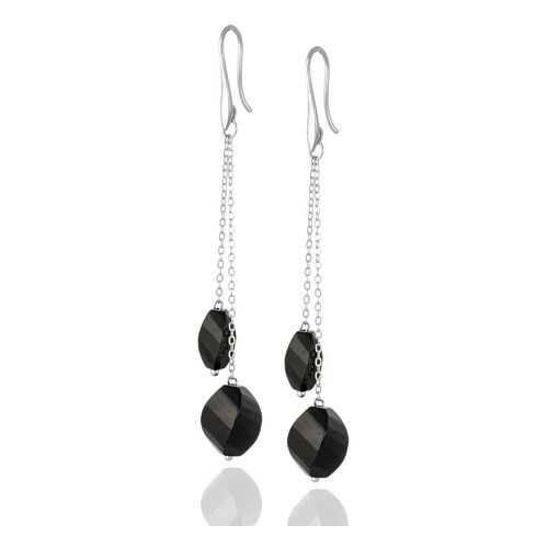 Серьги, Lattrice, вставка оникс, артикул 54655831 в Магия Золота