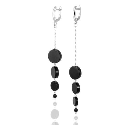 Серьги Lattrice, вставка оникс, артикул 54657001 в Магия Золота
