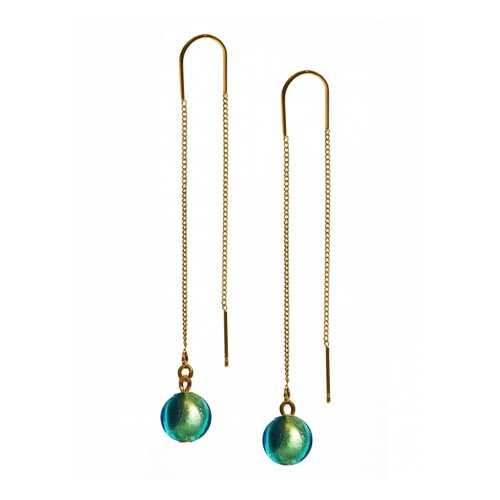 Серьги Long 9030622034 изумрудные в Магия Золота
