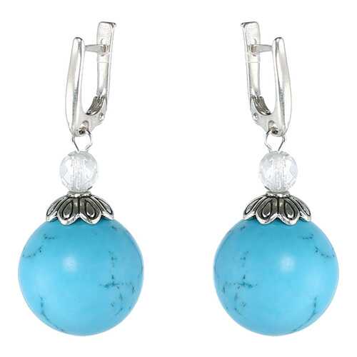 Серьги My-bijou Висюльки бирюза 4,5 см в Магия Золота