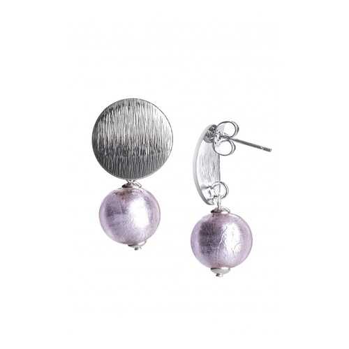 Серьги Perla Metallo Rotondo Grande 09030617 розовые в Магия Золота