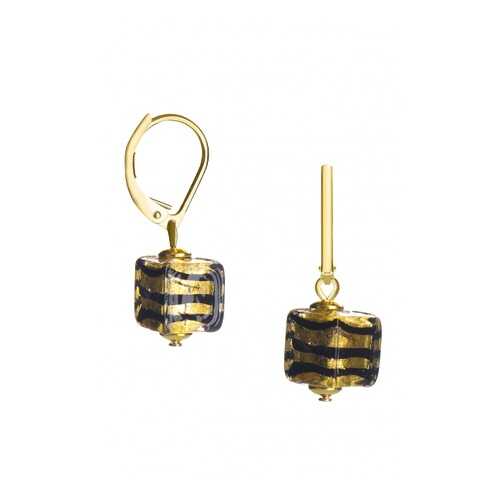 Серьги Perla Piccolo Cubo 09030266 золотистые в Магия Золота