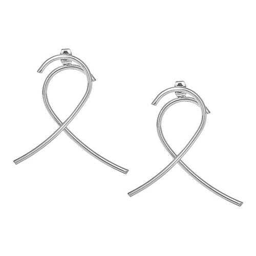 Серьги женские Aqua 21761 серебристые в Магия Золота