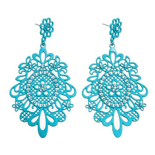 Серьги женские Asavi Jewel ER604032 голубые в Магия Золота
