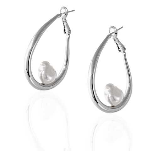 Серьги женские Lattrice 221155403 серебристые в Магия Золота