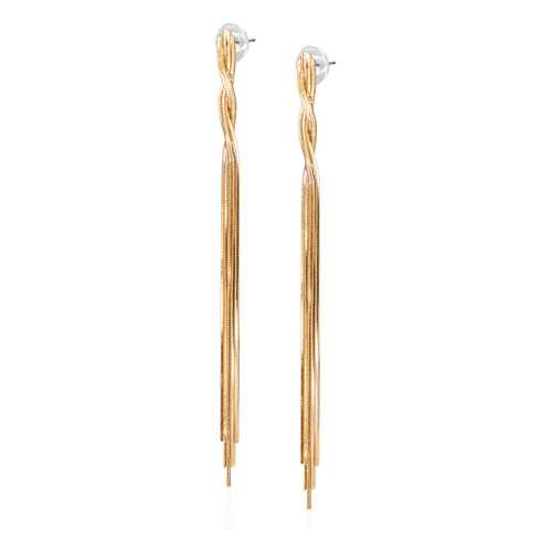 Серьги женские Lattrice 221155476 золотистые в Магия Золота