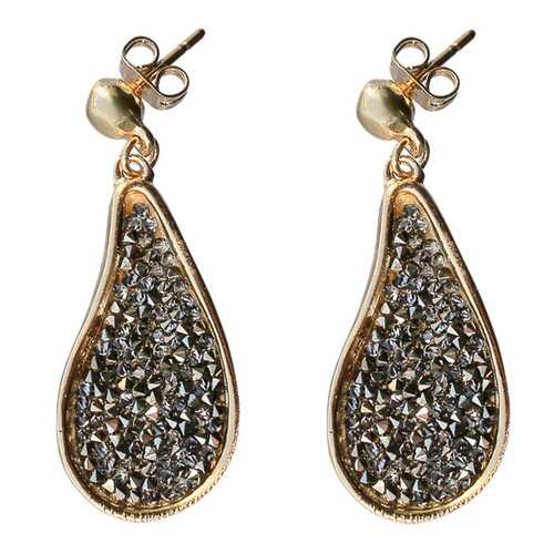 Серьги женские La Pettit Bijoux ALE72PEN.17 черные в Магия Золота