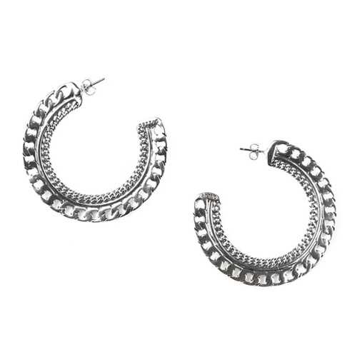 Серьги женские ORI TAO OT-12-29065 серебристые в Магия Золота