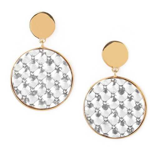 Серьги женские ORI TAO OT-12-29080 серебристые/золотистые в Магия Золота